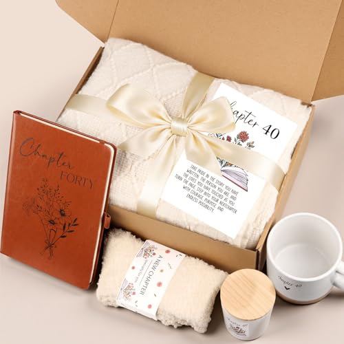 Giftota 40th Birthday Gifts Women, Unique Chapter 40 Year Old Birthday Gifts for Women Happy 40th Bday Gift Basket for Her Turning 40 Year Old Gift Box Ideas for Her Wife Mom Daughter Sister Friend Coworker - Image 5