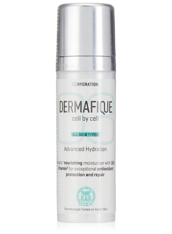 Dermafique Advanced Hydration Day Cream 30G With 10X Vitamin E Benefit And Glycerine Luminous Looking Skin Moisturizer For Face With Deep Hydration And Nourishment For All Skin Type Dermatologist Tested - Image 1