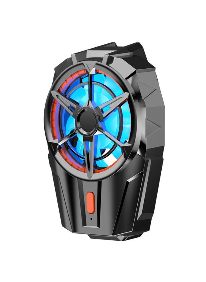 Cell Phone Cooler USB Rechargeable, Mobile Phone Radiator for Playing Games Watching Videos with LED Light, Cooler Controller Compatible for Universal Smartphone - Image 1