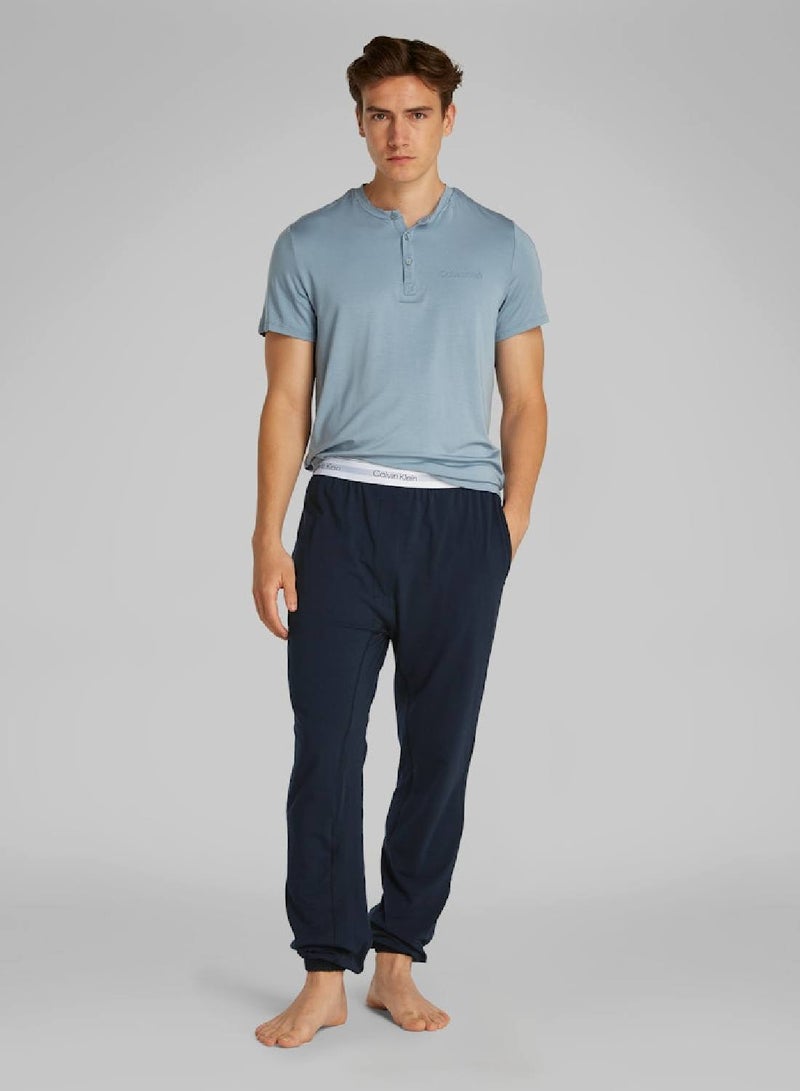 CALVIN KLEIN Icon Cotton Stripe Lounge Joggers  - Image 4