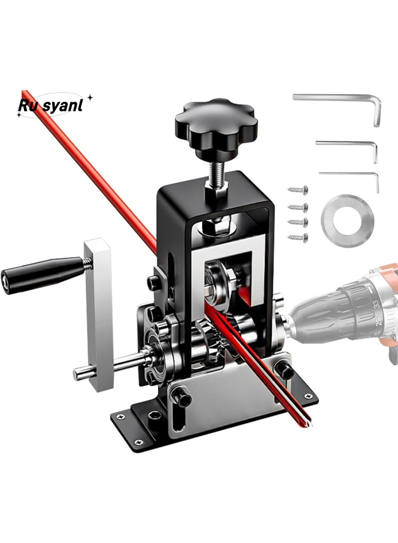Ru syanl Manual Wire Stripping Machine Gauge Wire 1-21mm, Scrapping Copper Wire Peeler Machine, Drill Powered Hand Crank Wire Stripper Tool for Scrap Copper Recycling - Image 1