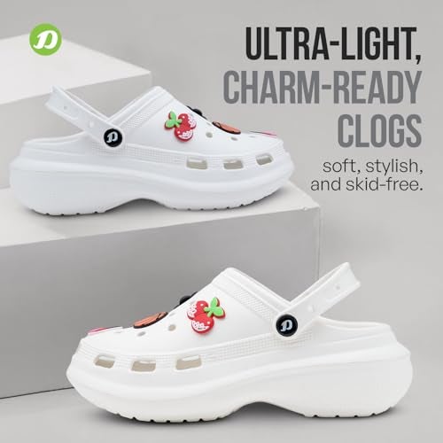 DOCTOR EXTRA SOFT Women's Premium Extra Comfortable Clogs/Sandals with Cute Charms & Adjustable Back Strap for Adult| Lightweight Stylish & Anti-Skid| Waterproof Everyday Use Mules Girls/Ladies D-538 - Image 3