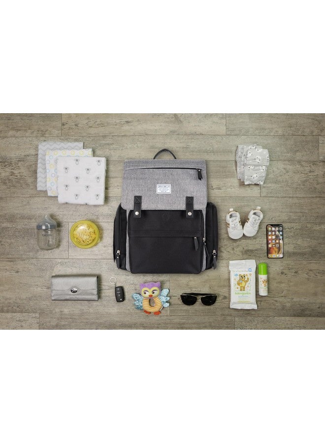 NoJo NOJO Eddie Bauer Cascade Sport Backpack Diaper Bag - Black, Gray - Image 4