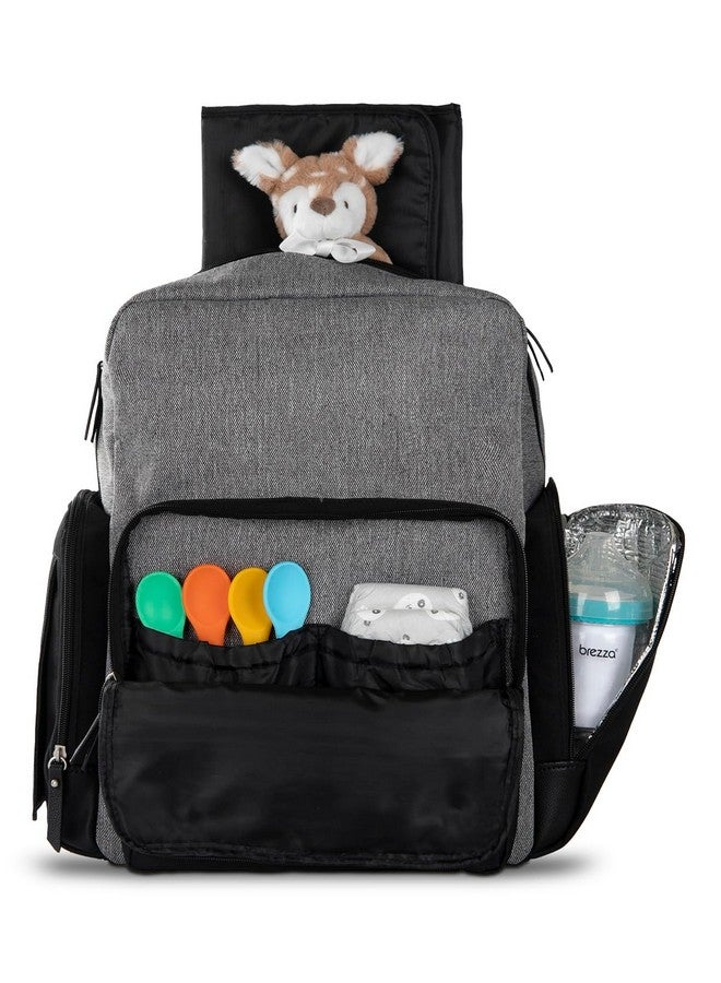 NoJo NOJO Eddie Bauer Cascade Sport Backpack Diaper Bag - Black, Gray - Image 1