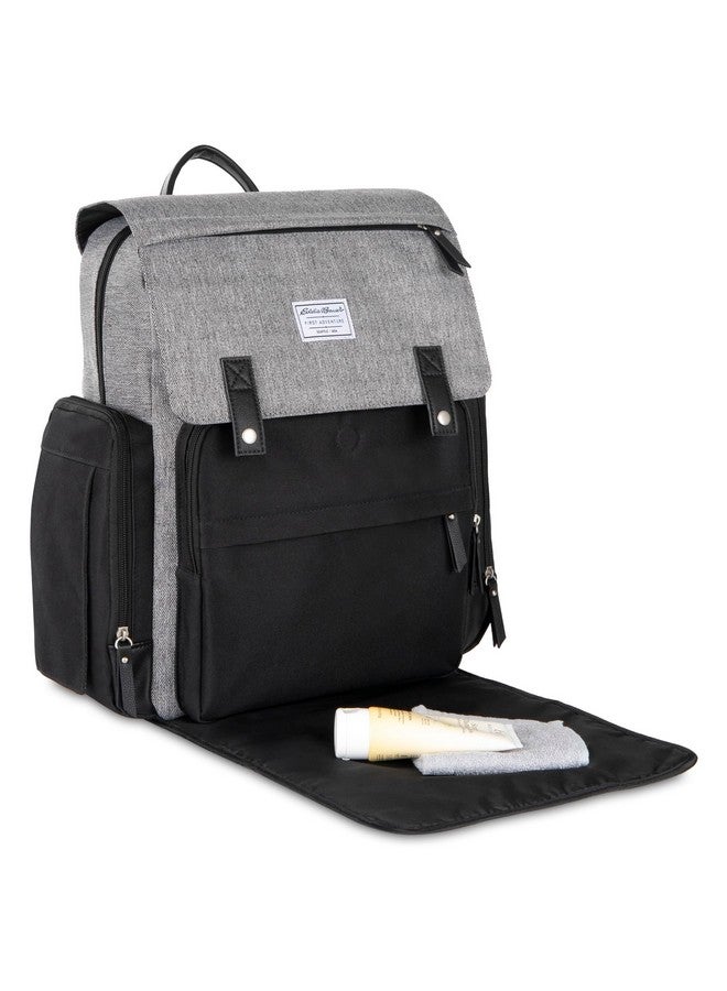 NoJo NOJO Eddie Bauer Cascade Sport Backpack Diaper Bag - Black, Gray - Image 3