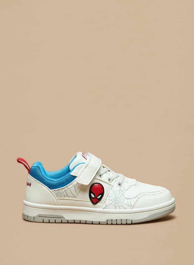 MARVEL Marvel Spider-Man Print Shoes with Hook and Loop Closure