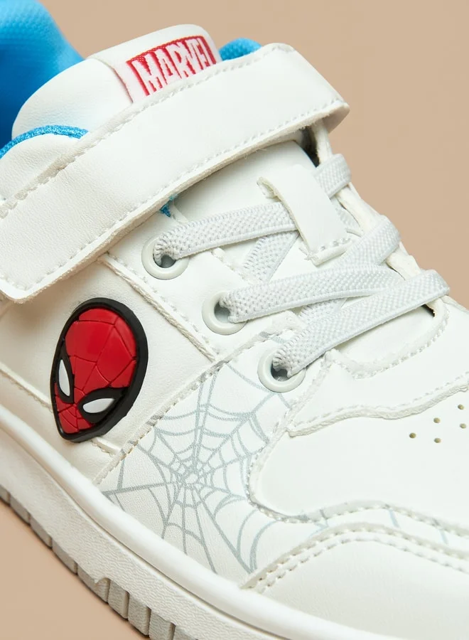 MARVEL Marvel Spider-Man Print Shoes with Hook and Loop Closure