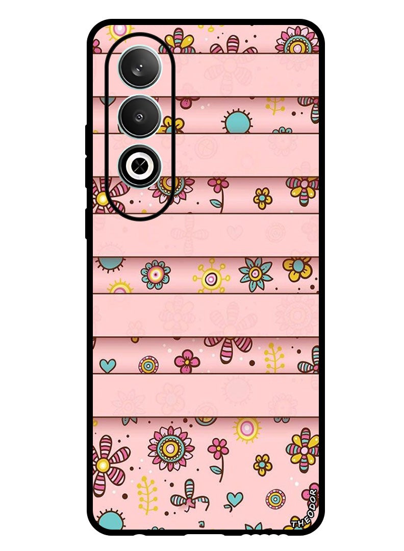 Theodor Protective Case Anti Scratch Shock Proof Bumper Cover For OnePlus Nord CE 4 Small Flowers - Image 1