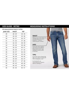 Wrangler Men's Retro Slim Fit Boot Cut Jean, Dax, 34W x 34L  - Image 3