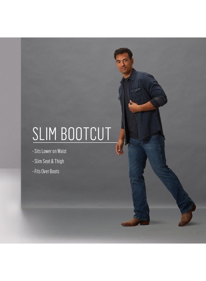 Wrangler Men's Retro Slim Fit Boot Cut Jean, Dax, 34W x 34L - Image 2