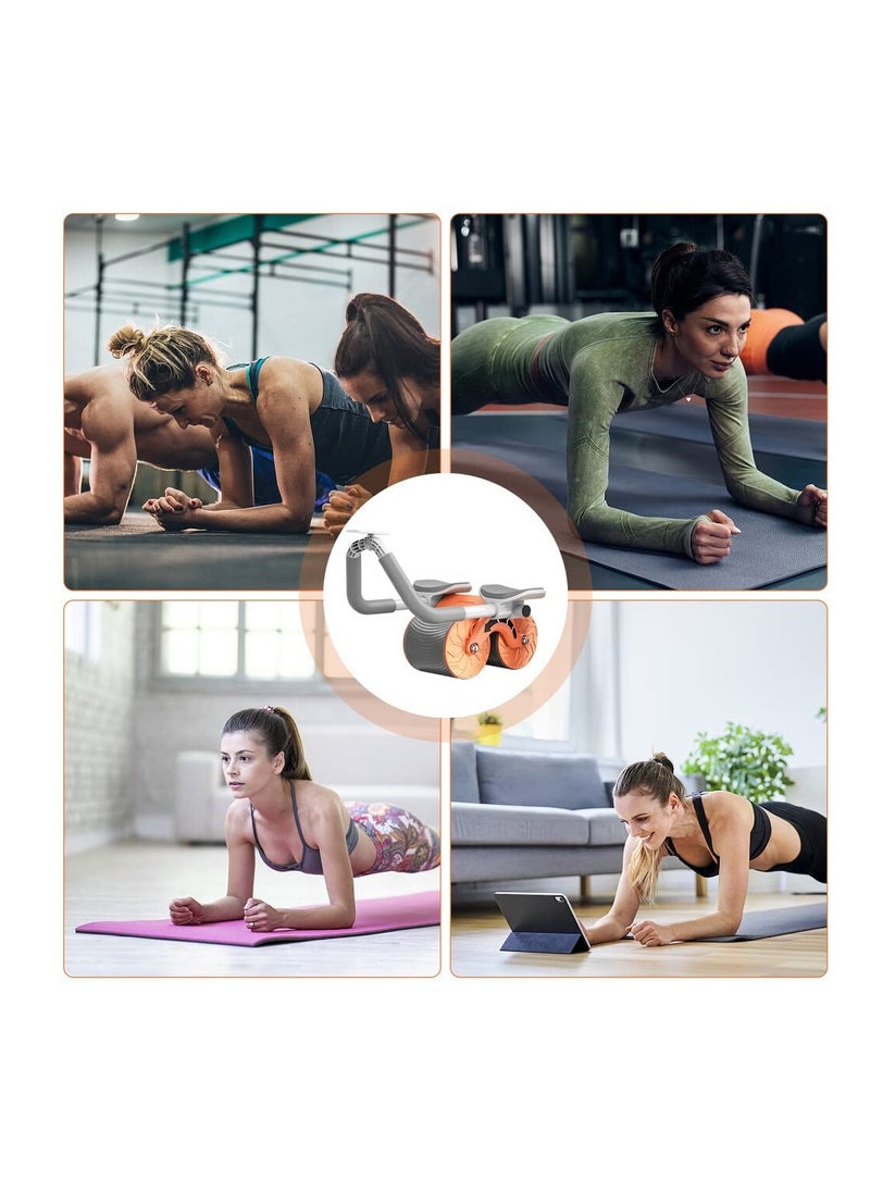 Automatic Rebound Abdominal Wheel New Abs Roller Wheel with Timer Plank Ab Roller Wheel for Abdominal Core Strength Training