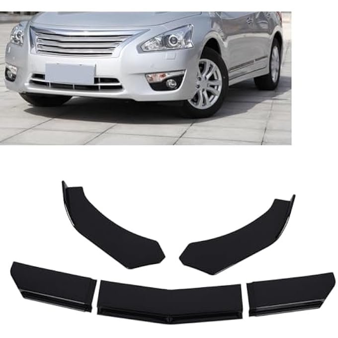 Cryfokt Front Bumper Lip Splitter Glossy Black Enhance Stability for Vehicle 150cm Universal Fit for 1 Series E90 E91, - Image 2