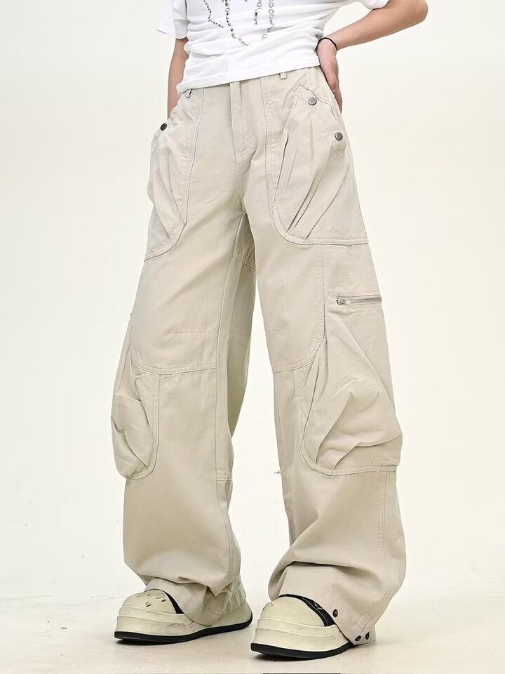 Unisex Classic Denim Jeans Loose Fit Daily Outdoor Wear - Image 1