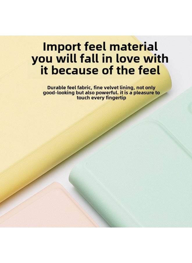 Generic For IPad10 Generation Protective Case Magnetic Suction With Pen Slot Pro11 Bluetooth Keyboard Mouse 9 Generation Tablet Protective Case-Color:Light Green-leather Case + Keyboard + Mouse-Applicable Model:iPad 10 Generation 10.9 "(2022)  - Image 5