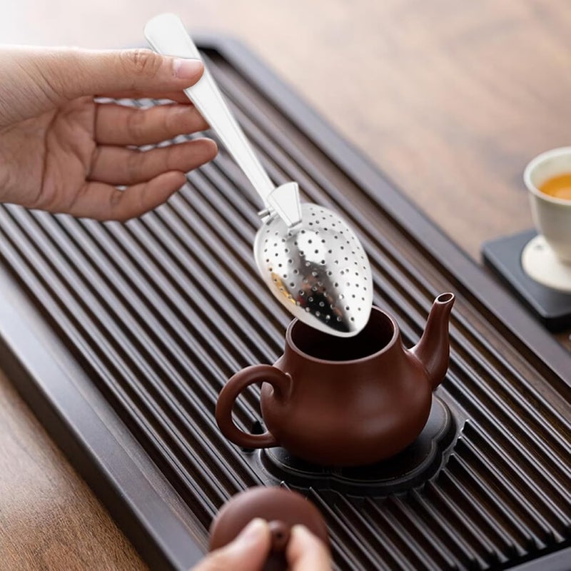 Strainer Spoon - Stainless Steel Loose Strainer, Intense Filter Diffuser, and Stylish Accessory, Modern and Stylish Brewing Tool - Image 3