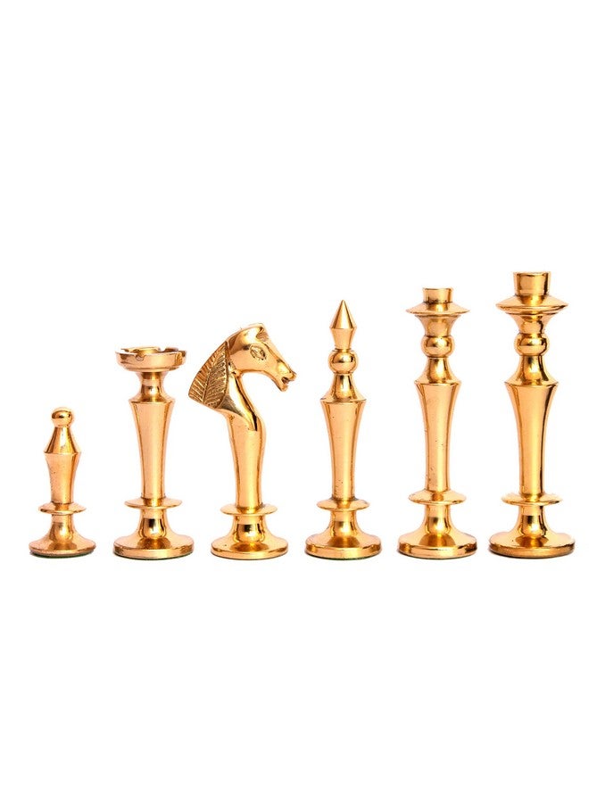 StonKraft Collector Edition Brass Chess Pieces Chessman Chess Coins Pawns (2.75" French) - Image 5