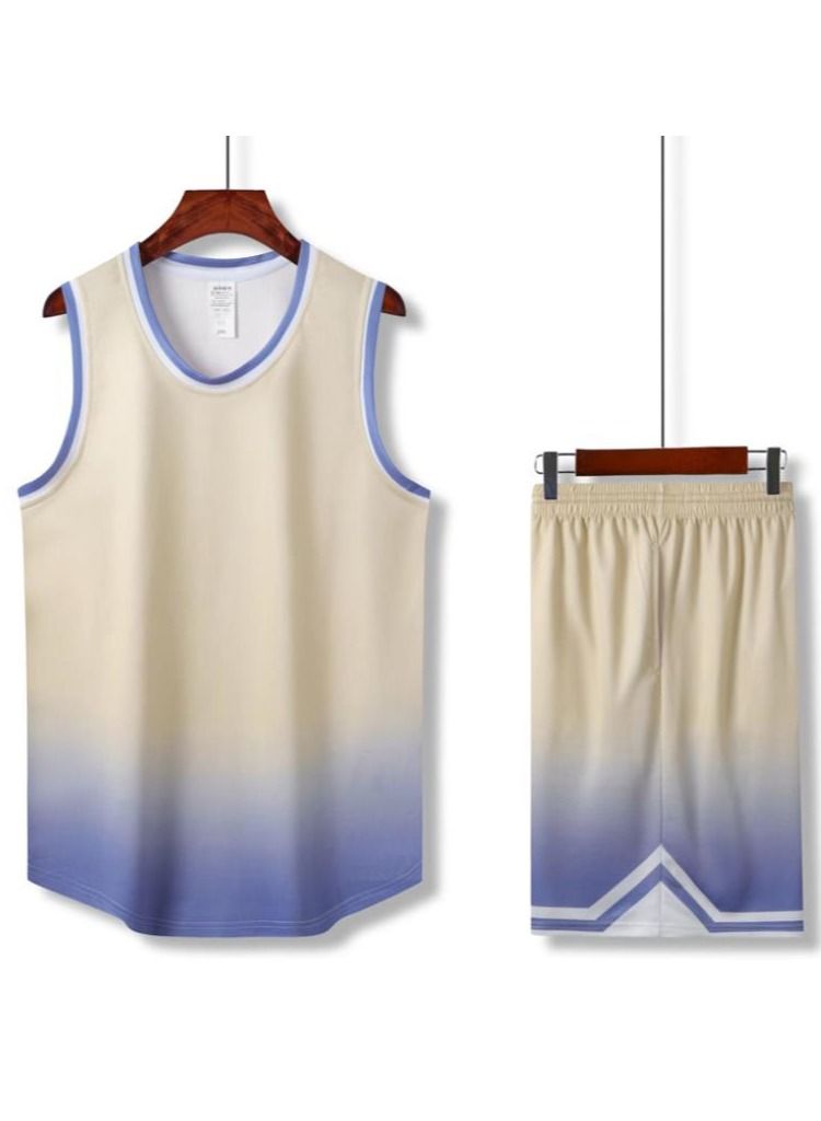 KUYING New Women's Basketball Uniform Women's Game Sports Breathable Jersey Fast Drying Gradient Color Jersey 