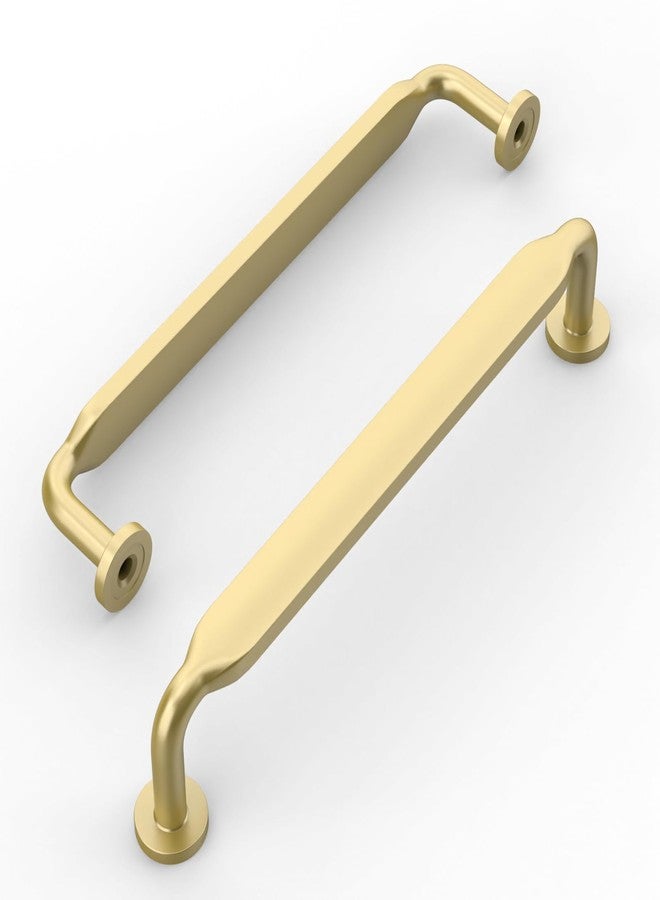 Amerdeco 10 Pack Brushed Gold Cabinet Pulls 5 Inch(128mm) Hole Centers Kitchen Cabinet Handles Solid Zinc Alloy Cabinet Hardware Drawer Pulls ZH0051 - Image 2