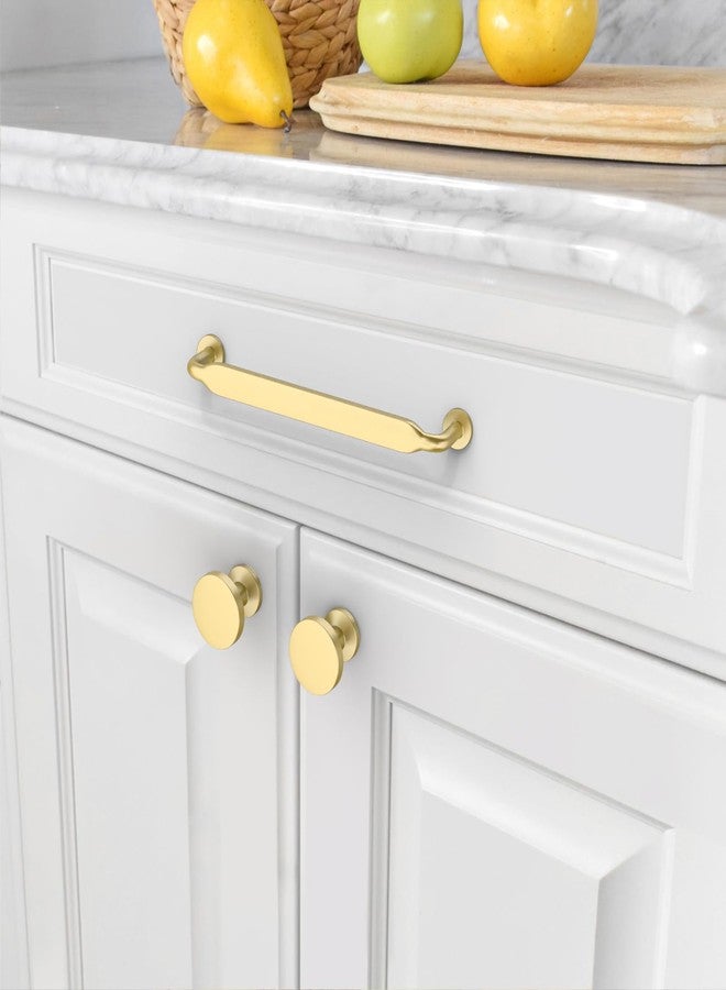 Amerdeco 10 Pack Brushed Gold Cabinet Pulls 5 Inch(128mm) Hole Centers Kitchen Cabinet Handles Solid Zinc Alloy Cabinet Hardware Drawer Pulls ZH0051 - Image 4