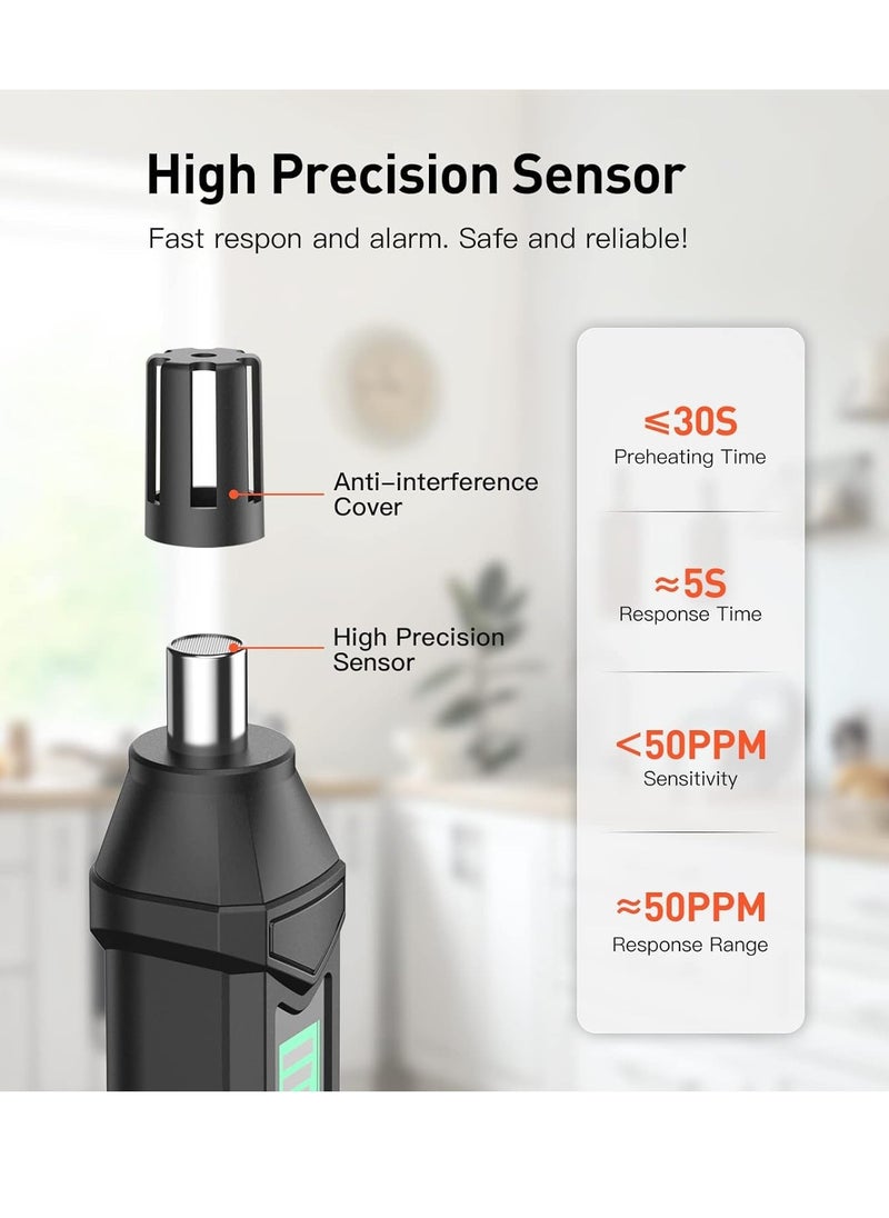 SYOSI Propane Gas Leak Detector for Home and RV, Portable Natural Gas Sniffer Sound & LED Alarm High Accuracy Battery Powered, Pocket Pen Type Flammabler Gas Detection Analyzer Meter Tool  - Image 3