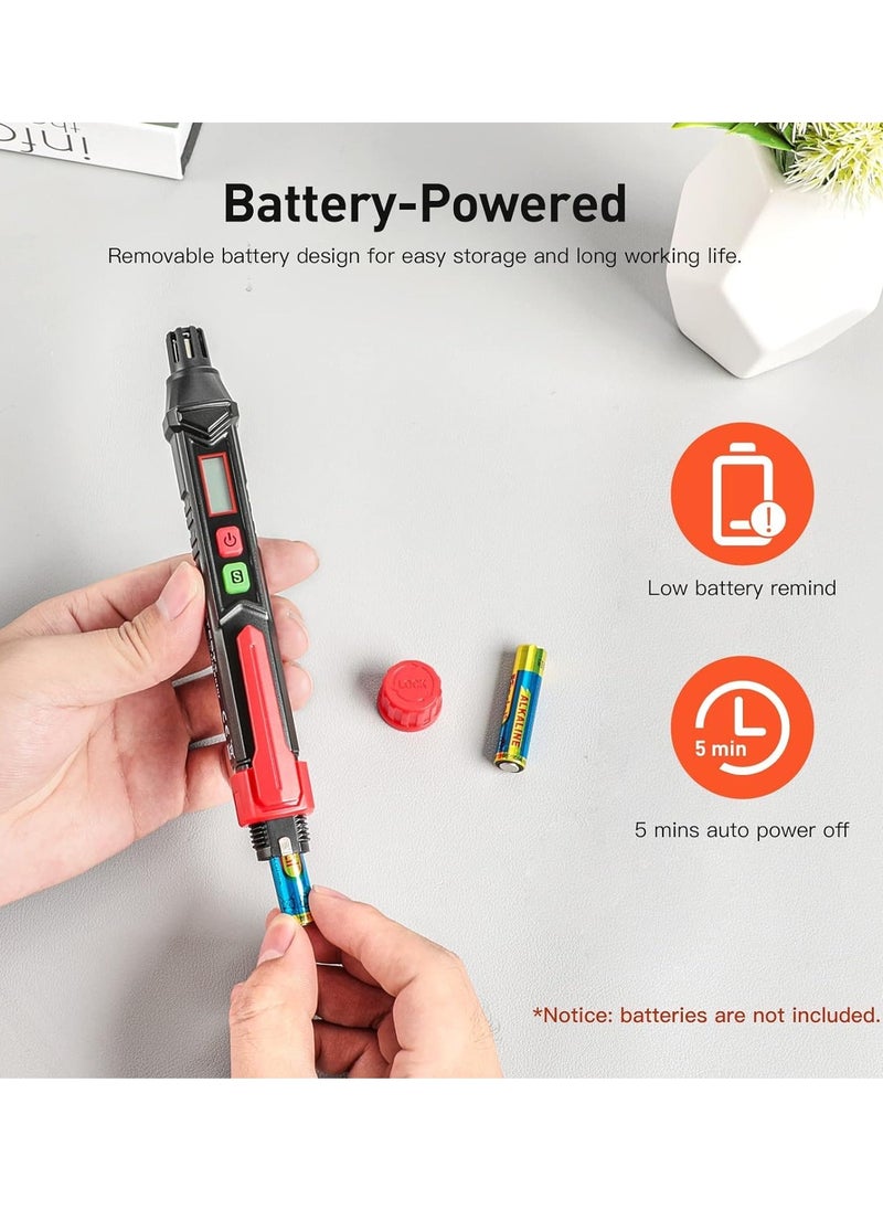 SYOSI Propane Gas Leak Detector for Home and RV, Portable Natural Gas Sniffer Sound & LED Alarm High Accuracy Battery Powered, Pocket Pen Type Flammabler Gas Detection Analyzer Meter Tool  - Image 5