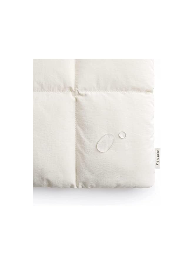 Puffy Tablet Sleeve Bag For Ipad Pro 12.9 Inch Quilted Puffer Puff Tablet Carrying Case For Women Pillow Case Compatible For Ipad Pro M2 M1 2022 2018 With Magic Keyboard Rice