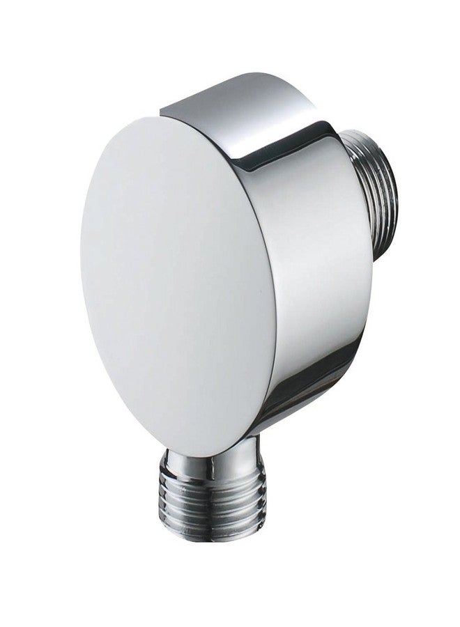 Weirun Faucet Wall Supply Elbow Drop Ell Hand Held Shower Hose Connector Wall Union Water Supply for Handheld Shower Head Shower Elbow Hand Shower Replacement Parts Tub Hose Adapter Attachment Chrome - Image 2