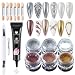SUTOZMIWE Chrome Nail Powder and 3D Nail Gel Kit Metallic Mirror Glitter Effect Chrome Powder For Nail Art Holographic Aurora Iridescent Dip Dust Pigment and 10g Sculpting Gel Set for Nail Decor DIY - Image 2