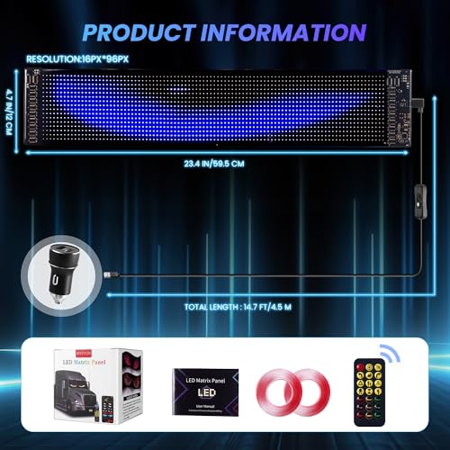 RHYVON 2PCS Devil Eyes Light for Cars，Led Eyes for Car Windshield，Programmable Led Sign，Controlled by a Remote Control and a Bluetooth APP，Suitable for Cars, SUVs & Trucks. - Image 4