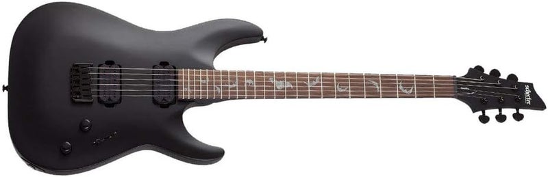 Schecter Damien 6 Satin Black Electric Guitar - Image 2
