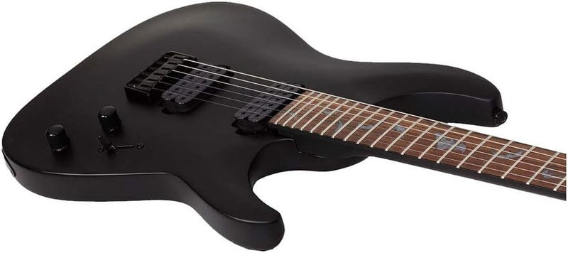 Schecter Damien 6 Satin Black Electric Guitar - Image 5
