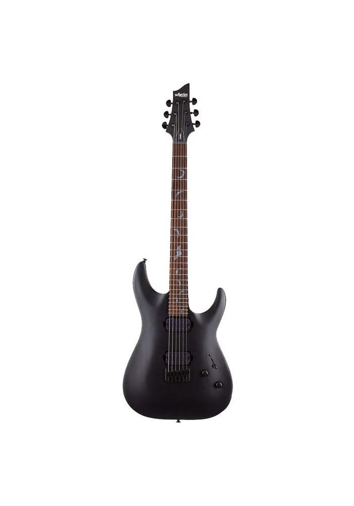 Schecter Damien 6 Satin Black Electric Guitar - Image 3