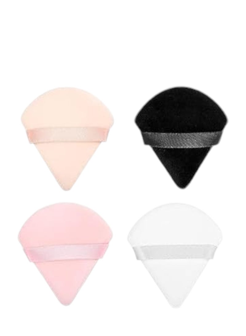 شي إن مجموعة من 4 قطع من اسفنجة مكياج للبودرة السائبة ومستحضرات التجميل وكريم الاساس والجسم اداة مزج المكياج متعددة الالوان - Image 1