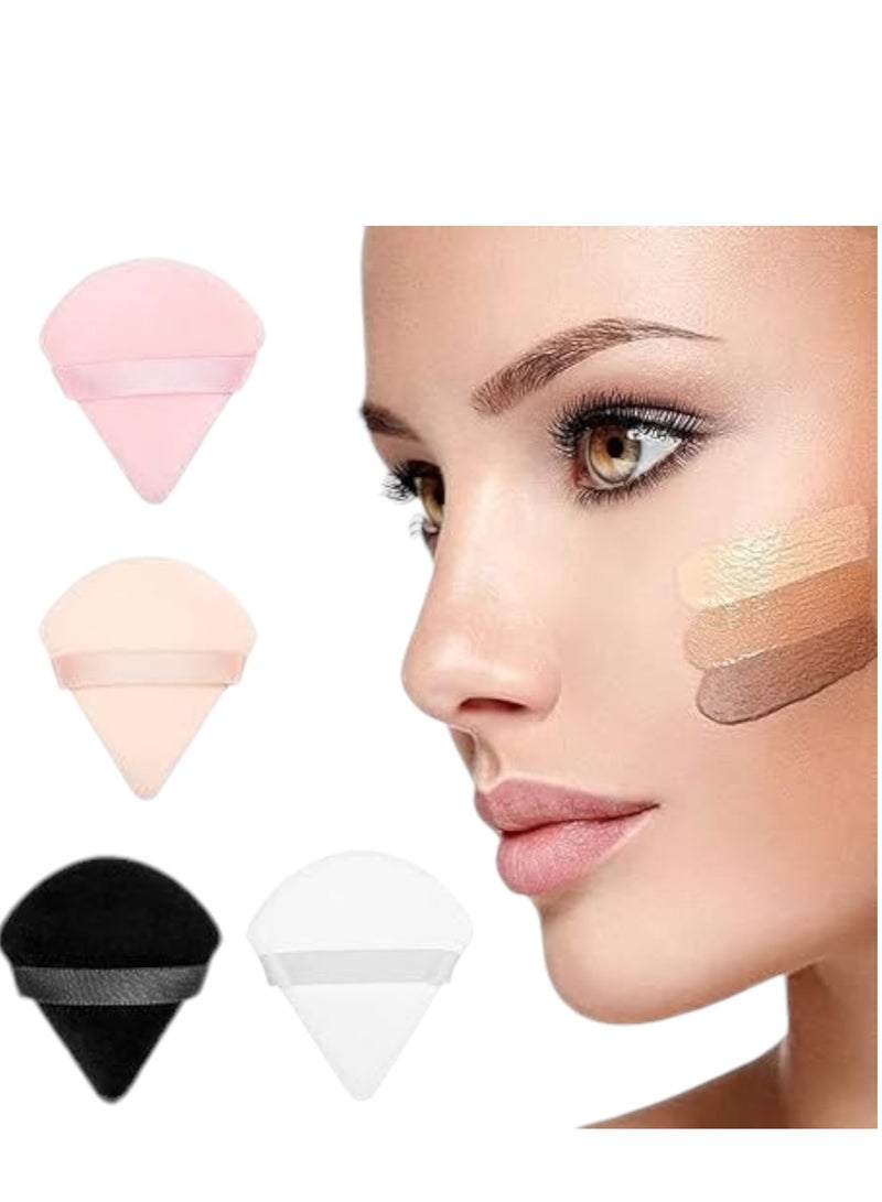 شي إن مجموعة من 4 قطع من اسفنجة مكياج للبودرة السائبة ومستحضرات التجميل وكريم الاساس والجسم اداة مزج المكياج متعددة الالوان - Image 3