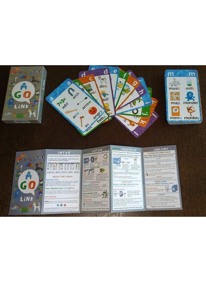 AGO Link Card Game. Link The Last And First Letters Between Words In This Fun Family Card Game Based On The Japanese Game 'Shiritori'  - Image 2