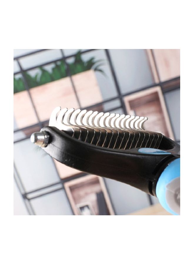 NIBEMINENT Pet Grooming Tool Undercoat Rake Blue - Image 2