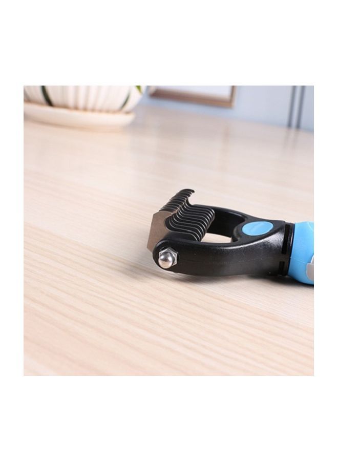 NIBEMINENT Pet Grooming Tool Undercoat Rake Blue - Image 3