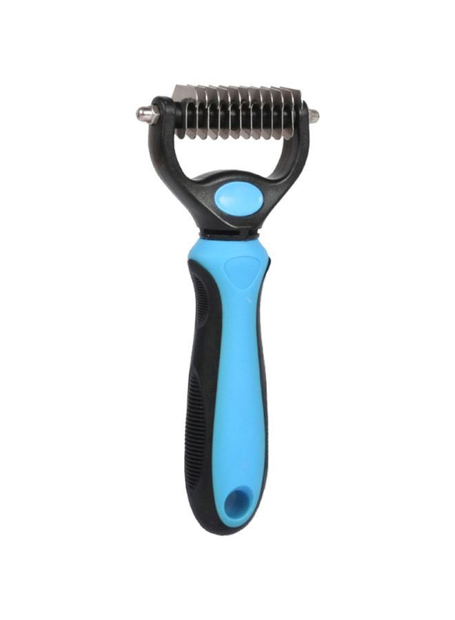 NIBEMINENT Pet Grooming Tool Undercoat Rake Blue - Image 1