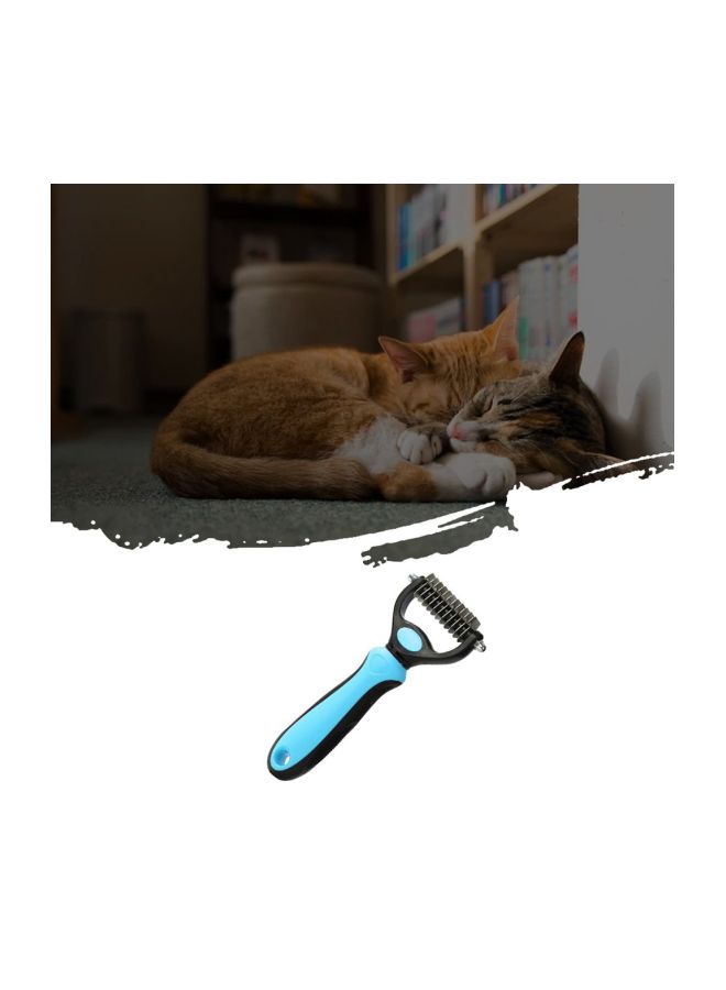 NIBEMINENT Pet Grooming Tool Undercoat Rake Blue - Image 5