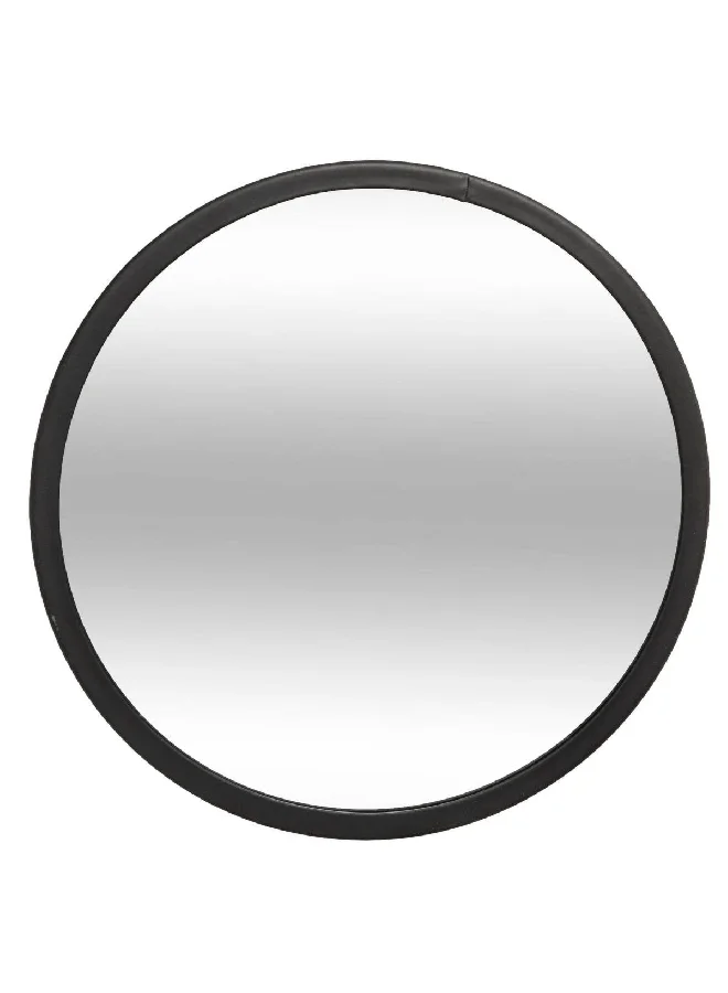 atmosphera 3-Piece Round Shape Wall Mounted Mona Mirror Set Black and Clear 6.2 x 30 x 30 cm 173855