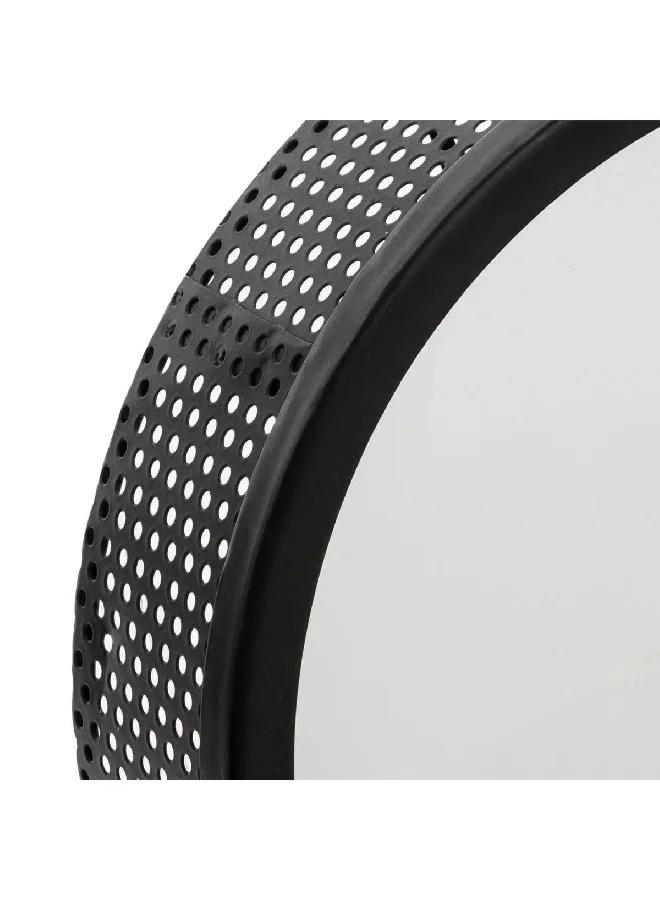 atmosphera 3-Piece Round Shape Wall Mounted Mona Mirror Set Black and Clear 6.2 x 30 x 30 cm 173855