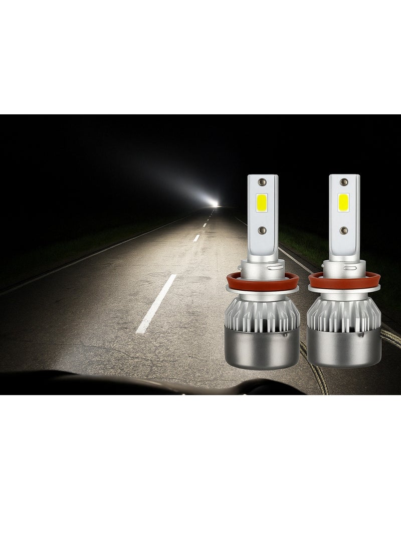 مصابيح أمامية LED، مجموعة 2، إضاءة بيضاء ساطعة 6000K، H7 D75 من MT BEST BUY  - Image 2