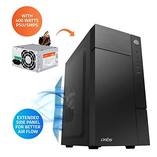 Artis 2220 3.0C Computer Cabinet Support Micro ATX Motherboard, 1 x 80mm Fan with 400W Power Supply - Image 4