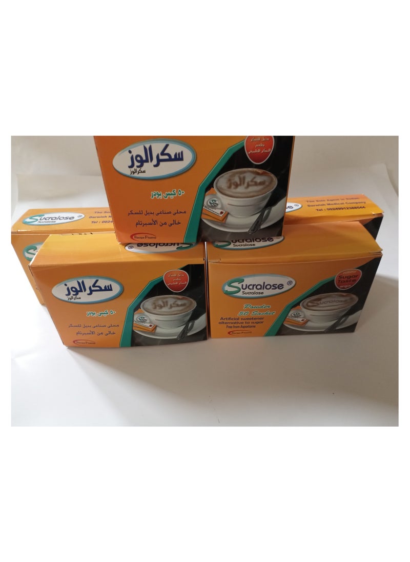 Recipe Pharma - Zero Calorie Sweetener 50g Pack of 50 sachet ( 5 pack offer) - Image 1