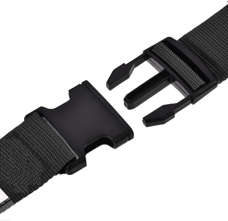 BASRI Add a Baggage Belt Strap 1.5" x1Mtr for Luggage Bags Unisex Connect Your 3 luggages 2 Pack (Grey) - Image 4