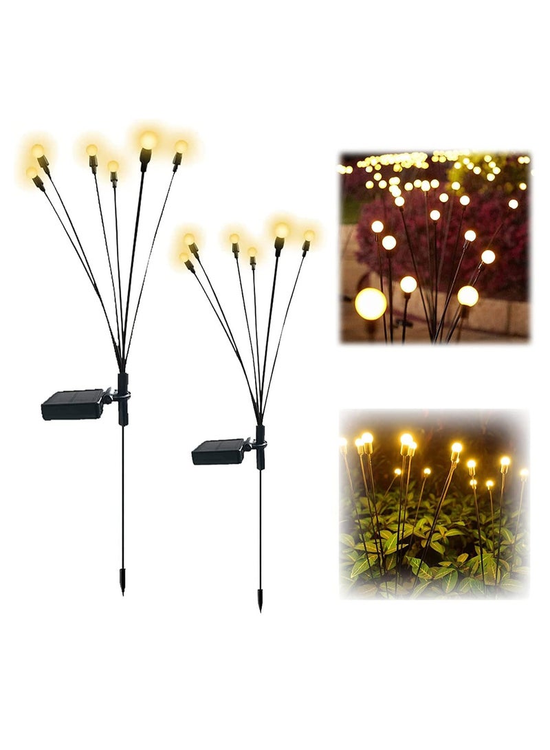 FEND FEND Solar Garden Decoration LED Lights with Waterproof, Outdoor Garden Yard Pathway Decorating Lights pack of 2 - Image 1