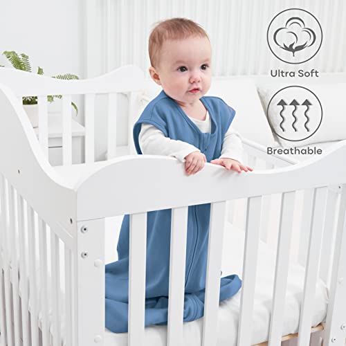 Yoofoss Baby Sleep Sack 0-6 Months Baby Wearable Blanket 100% Organic Cotton 2-Way Zipper TOG 0.5 Toddler Sleeping Sack 3 Pack, Comfy Soft Lightweight(Small) - Image 2