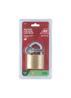 ACE 2-Key Solid Brass Stainless Steel Padloack 2 Inch 98793 