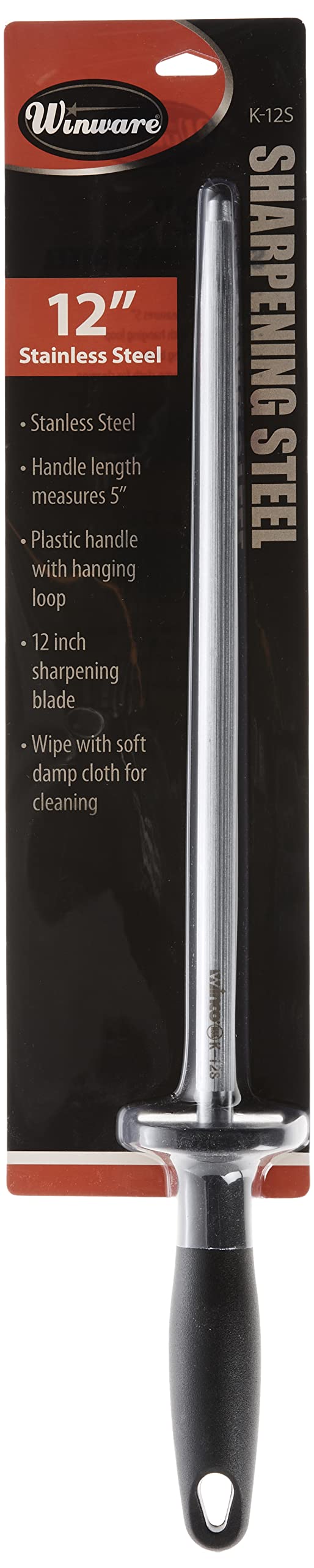 Winco Winware Stainless Steel Sharpening Steel, 12-Inch - Image 3