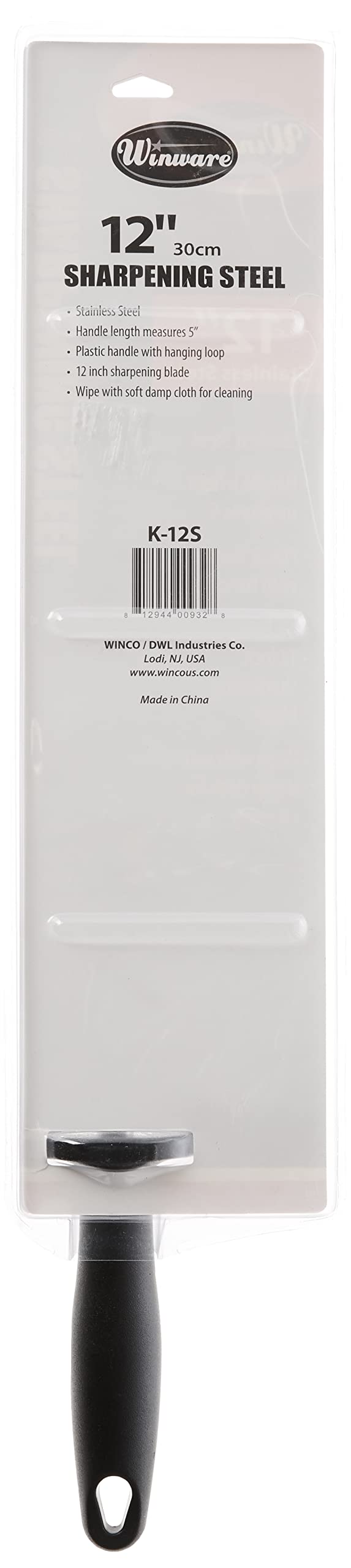 Winco Winware Stainless Steel Sharpening Steel, 12-Inch - Image 4